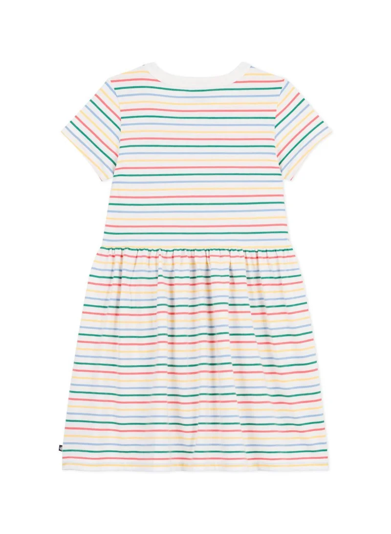 بيتي باتو Children's short-sleeved stripy dress in cotton,